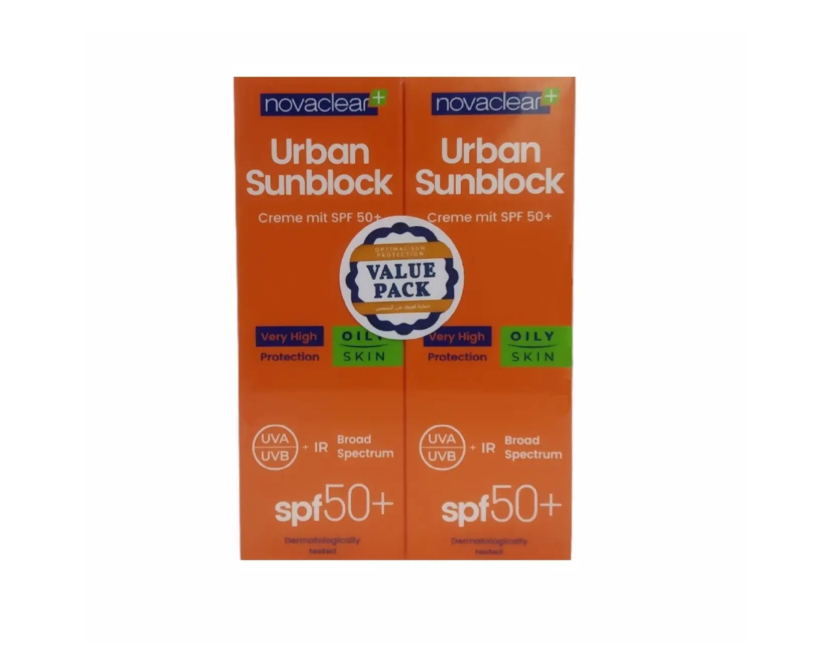 Novaclear Urban Sunblock SPF50+ Oily Skin 40Ml (1+1)-Offer