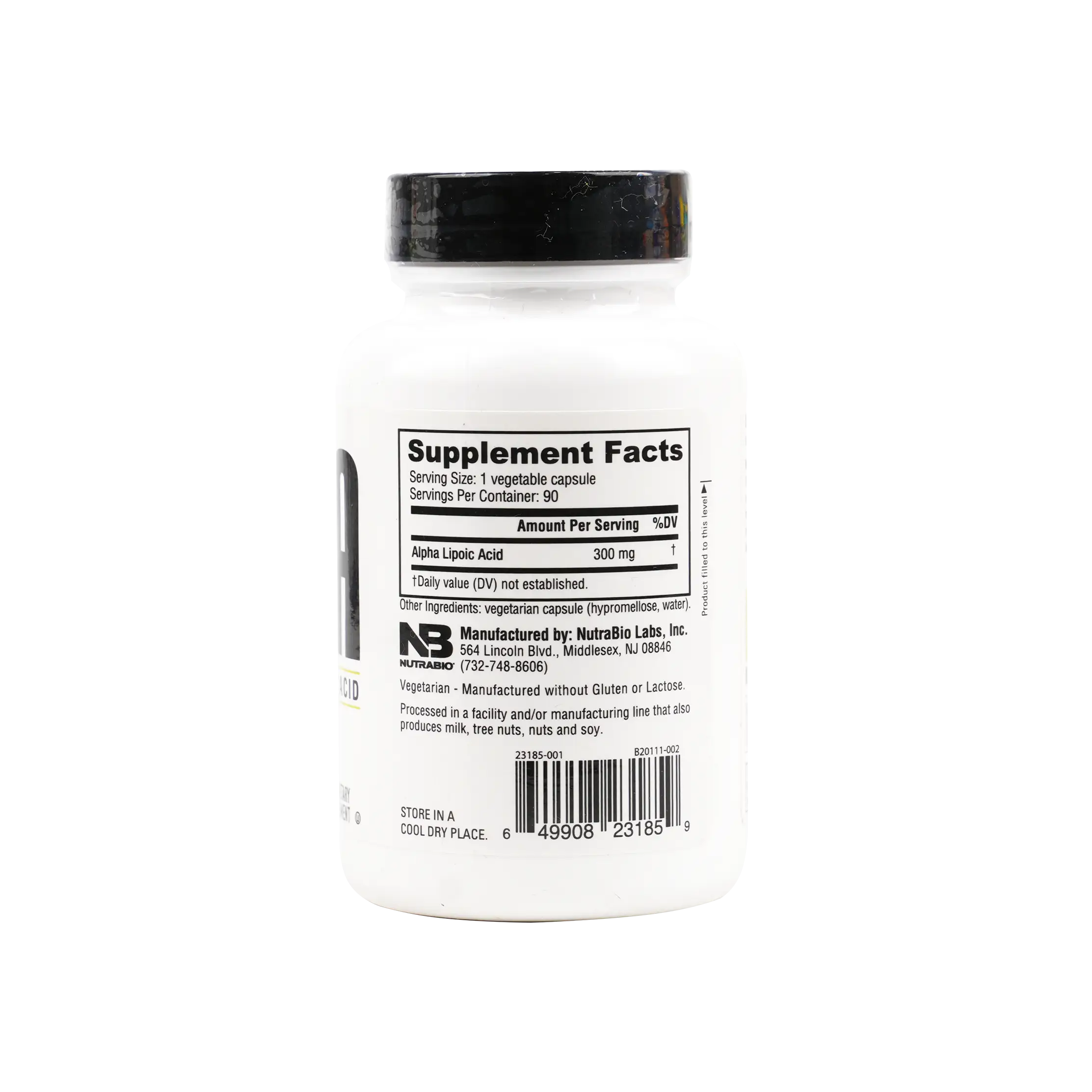 NUTRABIO ALA ALPHA LIPOIC ACID 300MG 90CAP