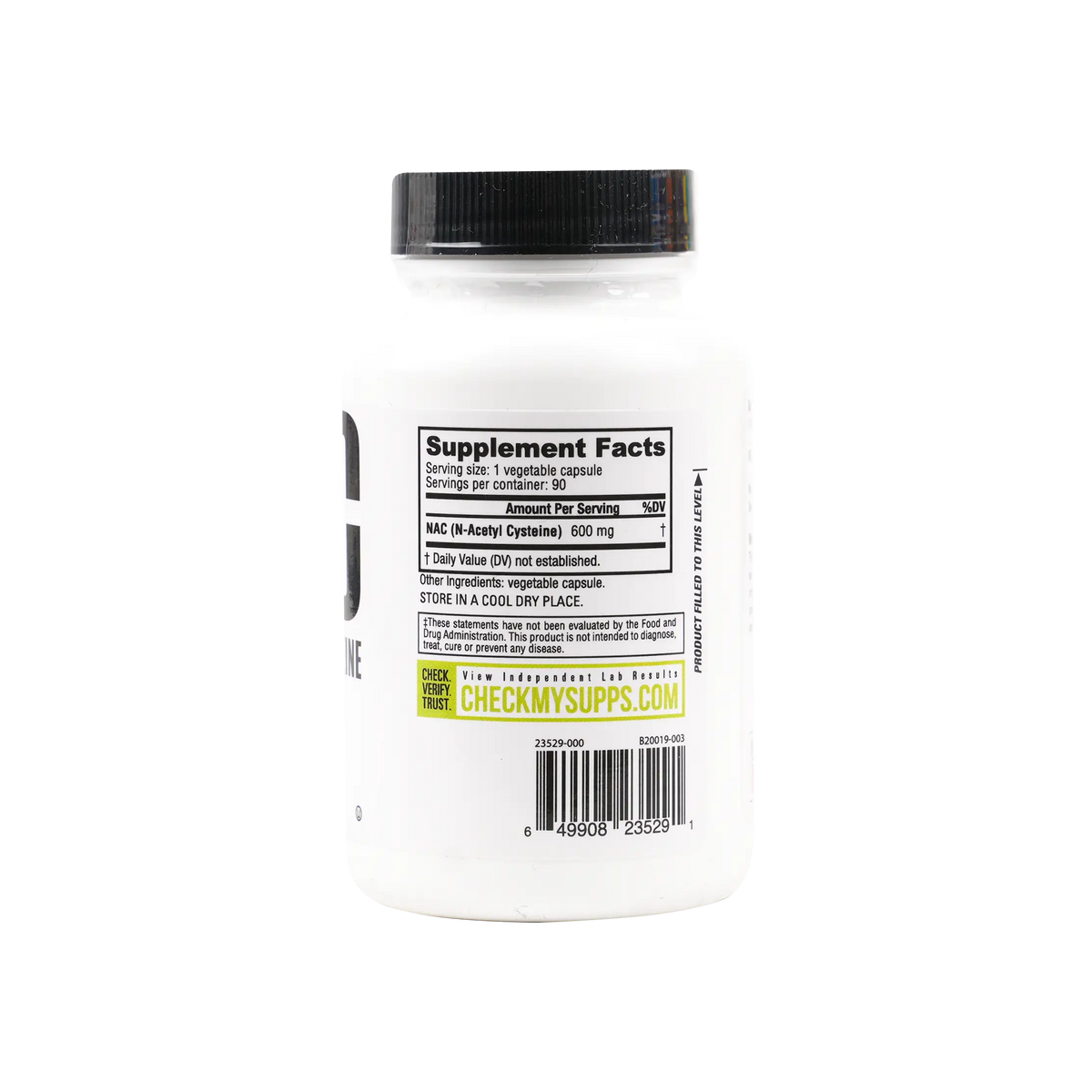 47867-Nutrabio Nac N-Acetyl Cysteine 600Mg 90Caps +1