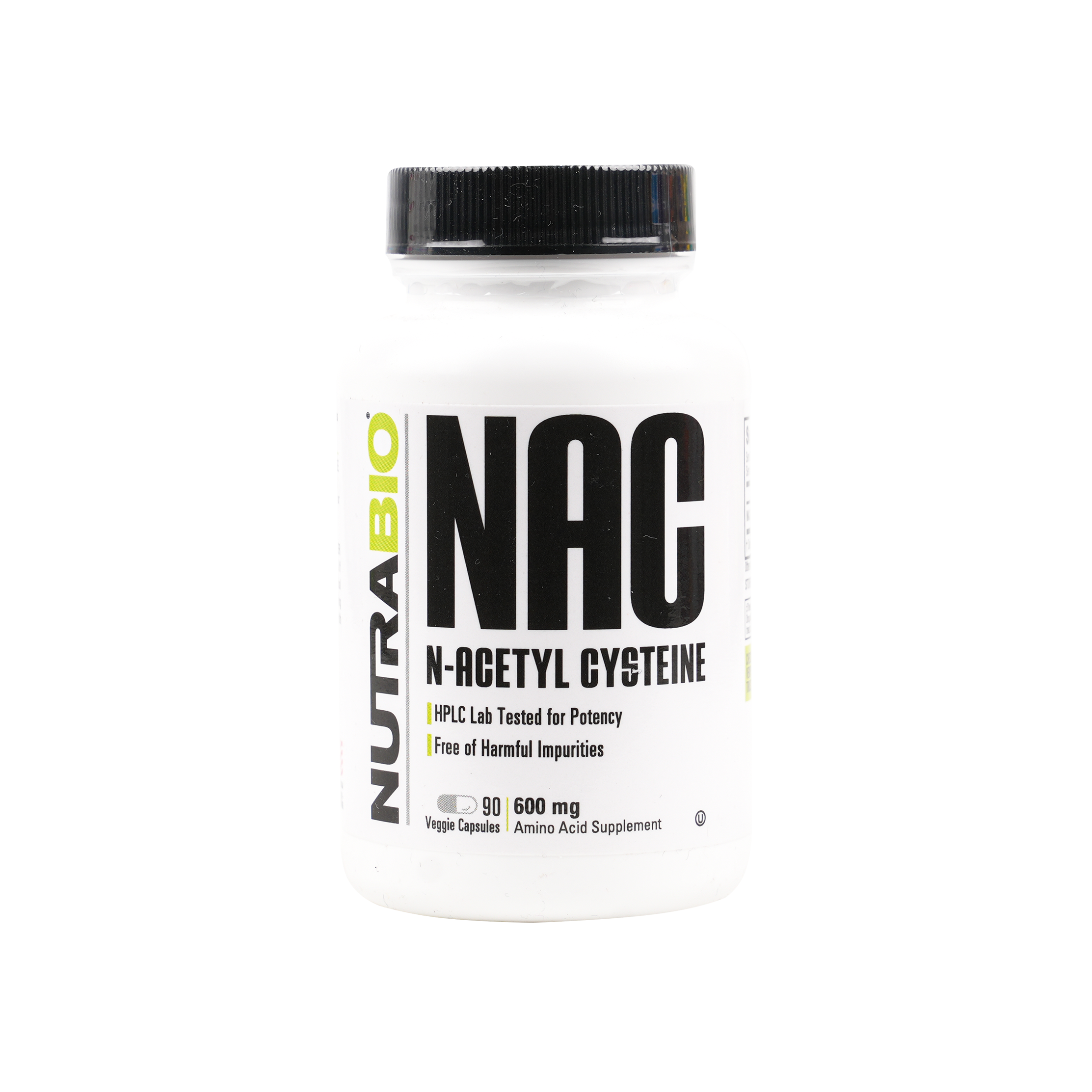 NUTRABIO NAC N-ACETYL CYSTEINE 600MG 90CAPS