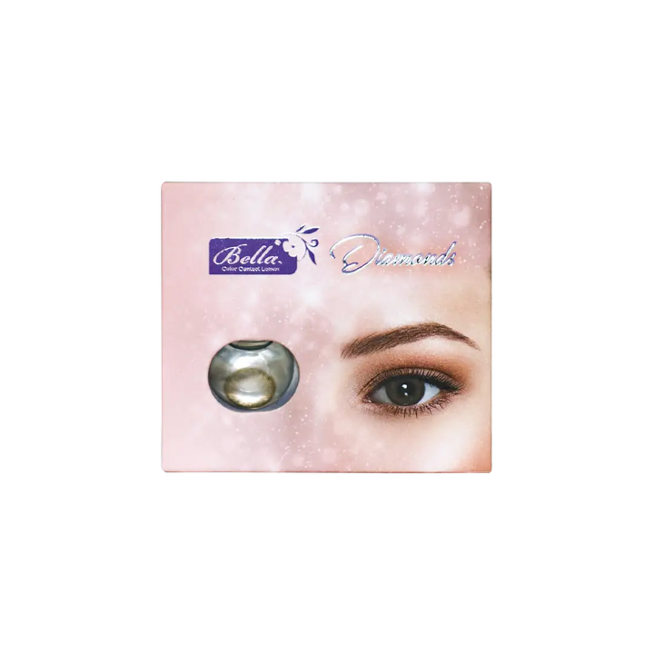 47887-Bella Diamond Color Monthly Lenses - Diamond Brown +2