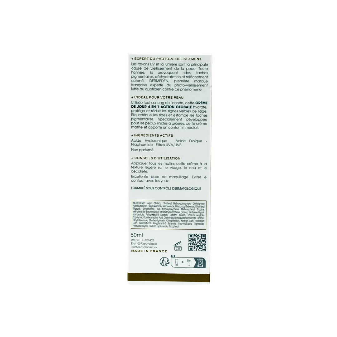 47891-Derm Eden Day Protocole 4 In 1 Day Cream 50Ml-Oily Skin +3