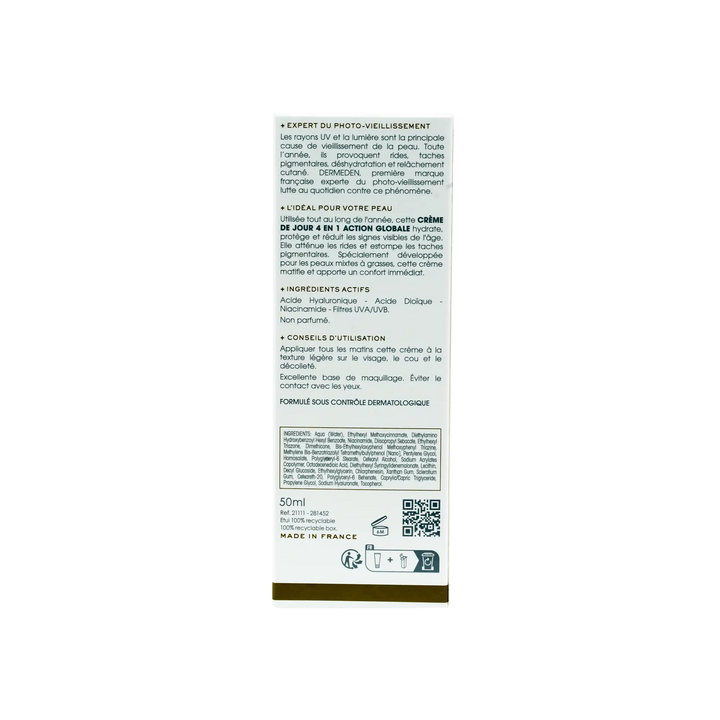 47891-Derm Eden Day Protocole 4 In 1 Day Cream 50Ml-Oily Skin +3