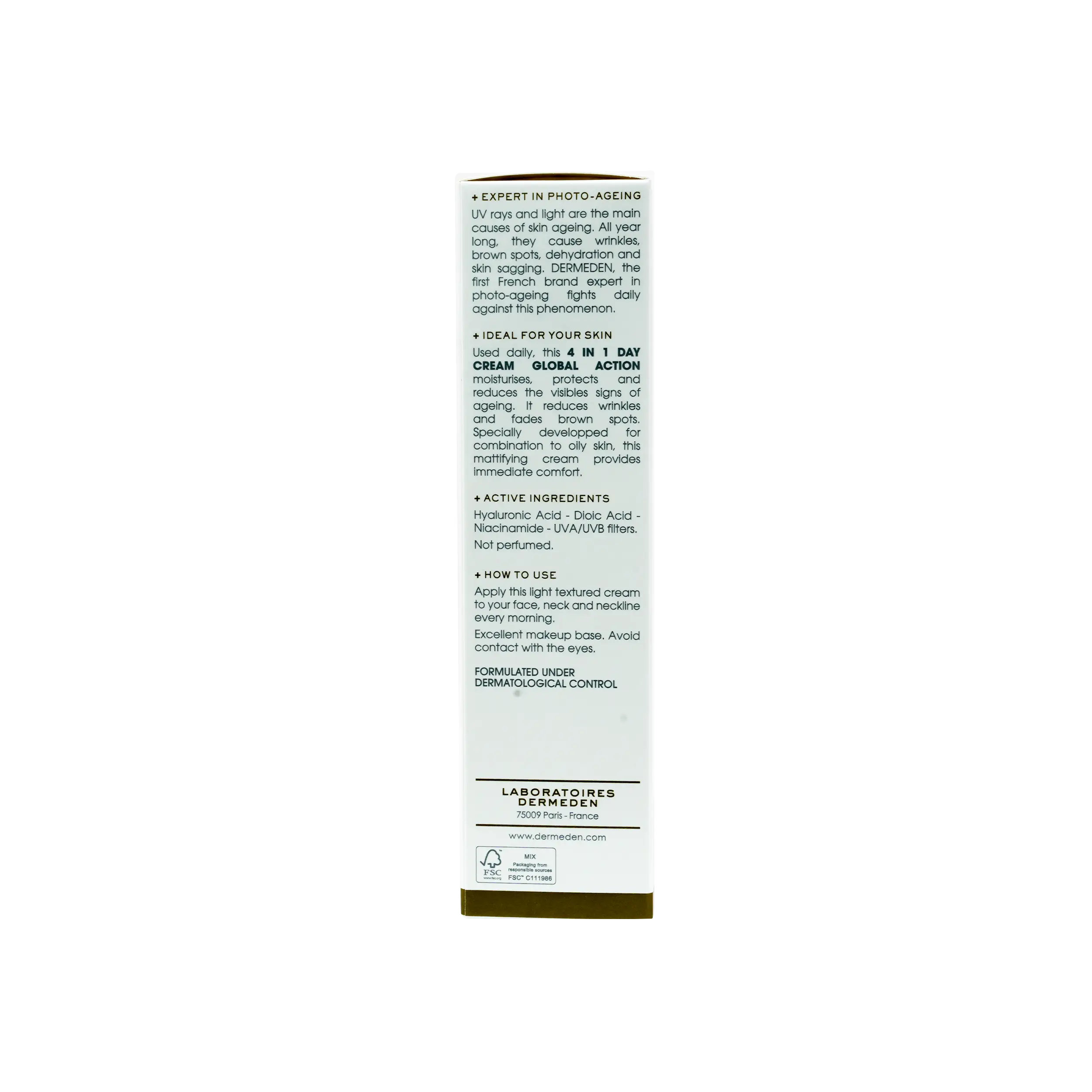 Derm Eden Day Protocole 4 In 1 Day Cream 50Ml-Oily Skin