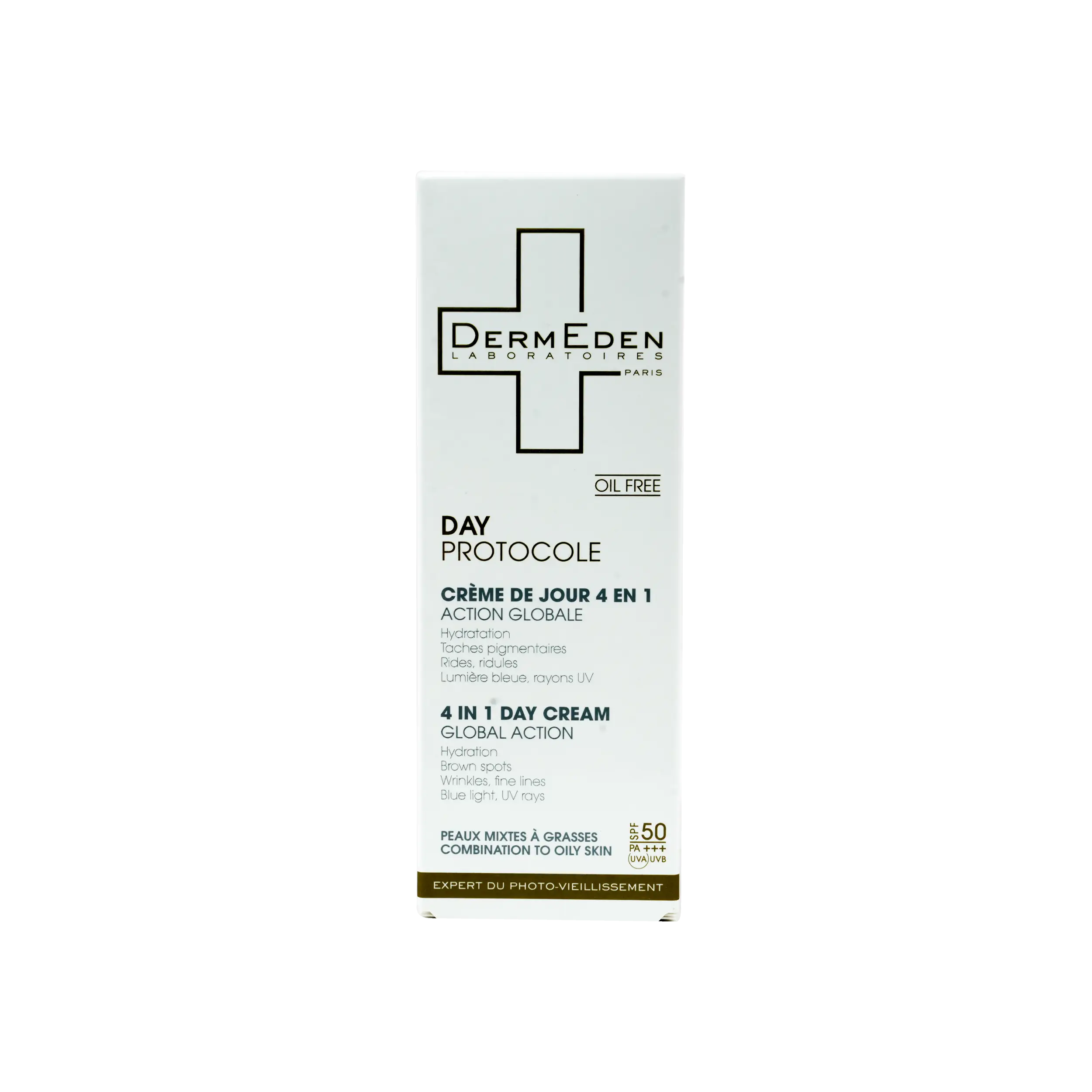 Derm Eden Day Protocole 4 In 1 Day Cream 50Ml-Oily Skin