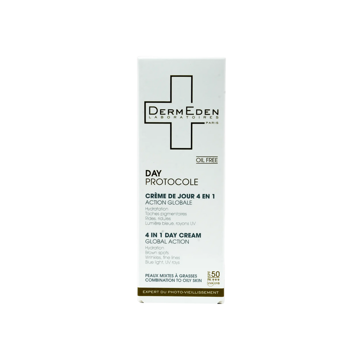 47891-Derm Eden Day Protocole 4 In 1 Day Cream 50Ml-Oily Skin