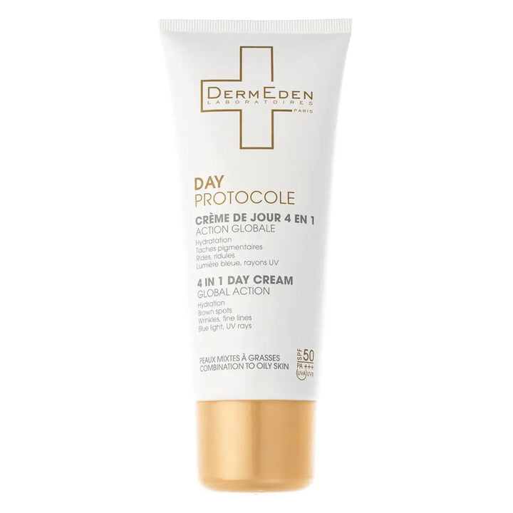 47891-Derm Eden Day Protocole 4 In 1 Day Cream 50Ml-Oily Skin +4