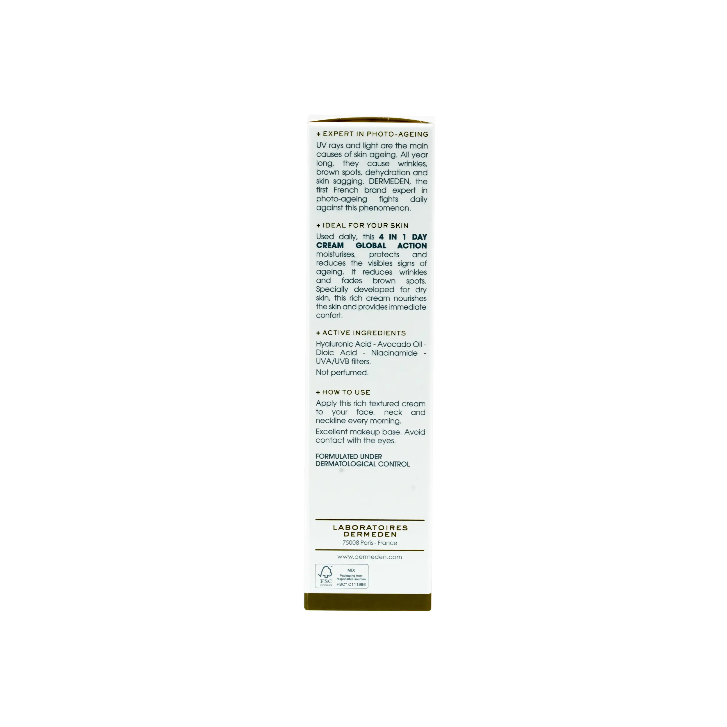 Derm Eden Day Protocole  4 In 1 Day Cream 50Ml - Dry Skin