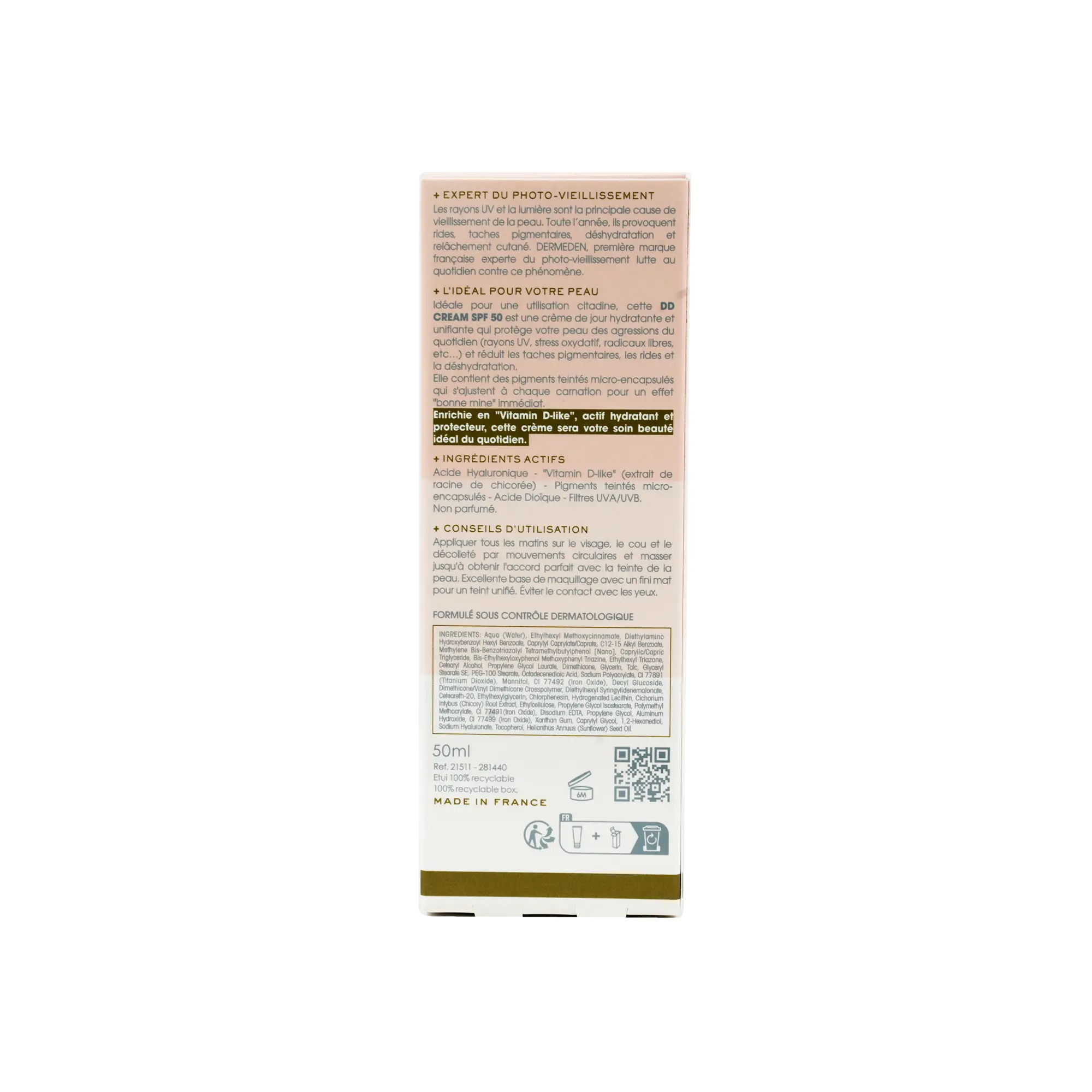 Derm Eden Dd Universal Cream SPF50 50Ml - Medium