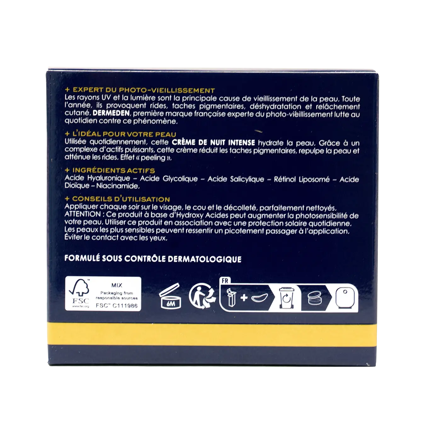 Derm Eden Night Protocole Intense Night Cream 50Ml