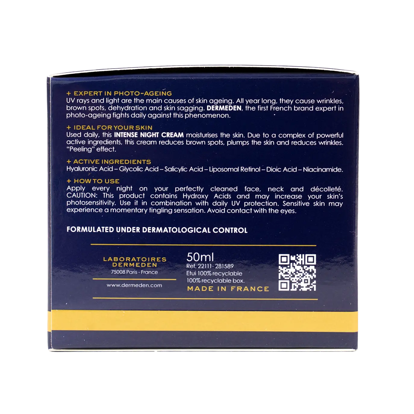 Derm Eden Night Protocole Intense Night Cream 50Ml