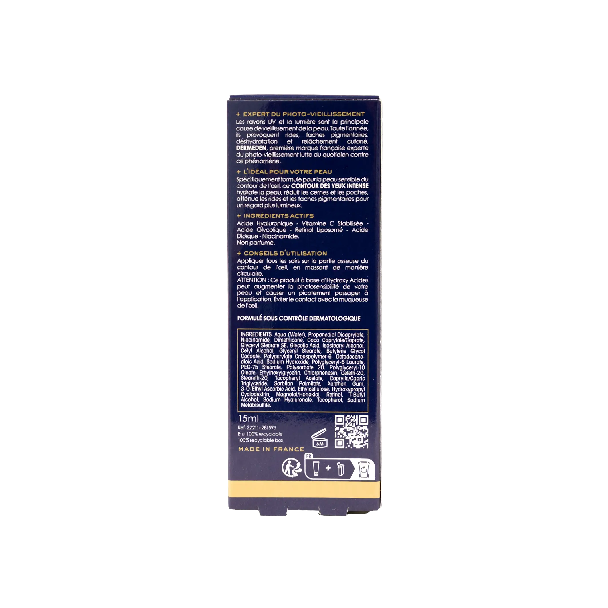 Derm Eden Night Protocole Intense Eye Contour 15Ml