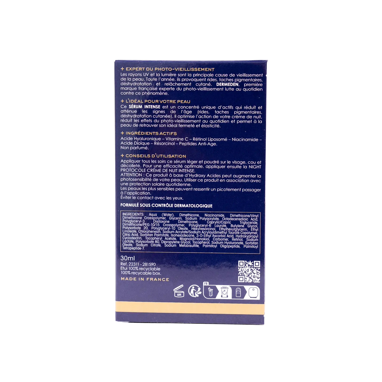 Derm Eden Night Protocole Intense Serum 30Ml
