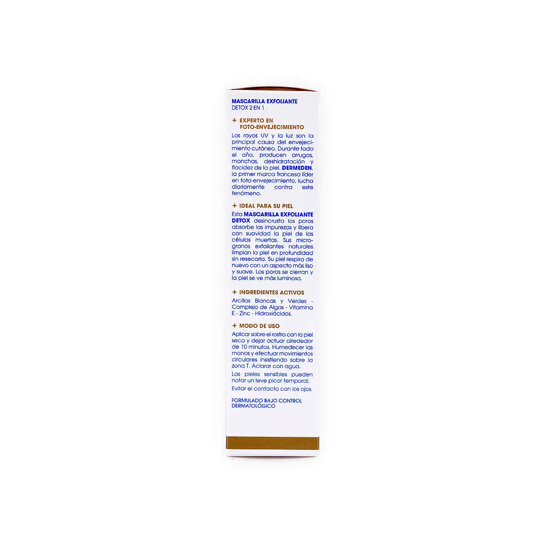 DERM EDEN EXFOLIATING MASK DETOX 2 IN1 50ML