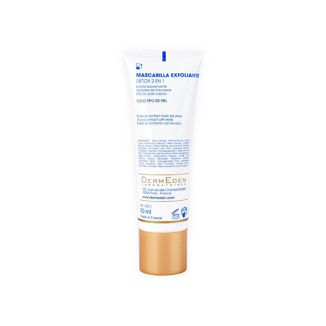 DERM EDEN EXFOLIATING MASK DETOX 2 IN1 50ML