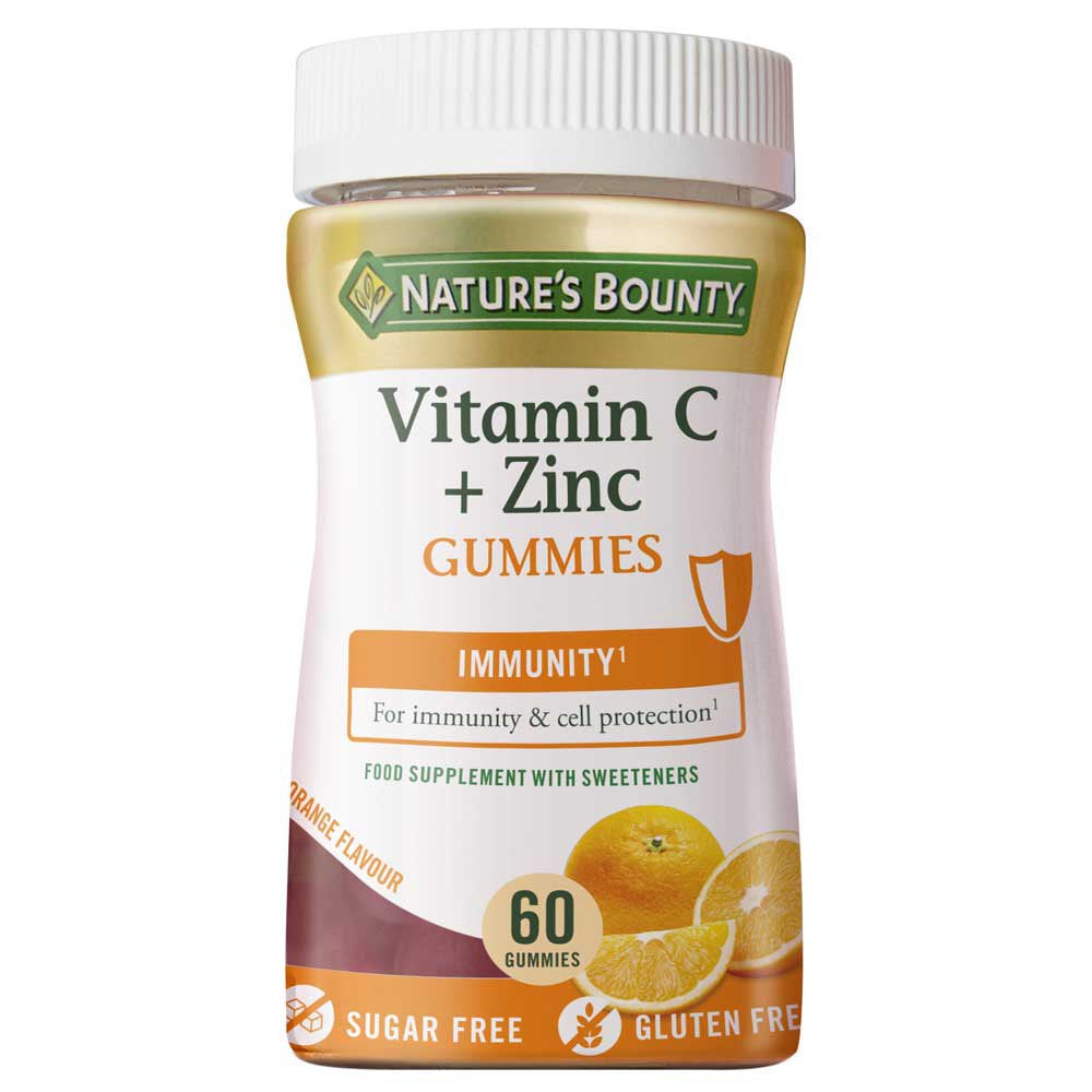 NATURES BOUNTY VIT C+ZINC 60 GUMMIES*