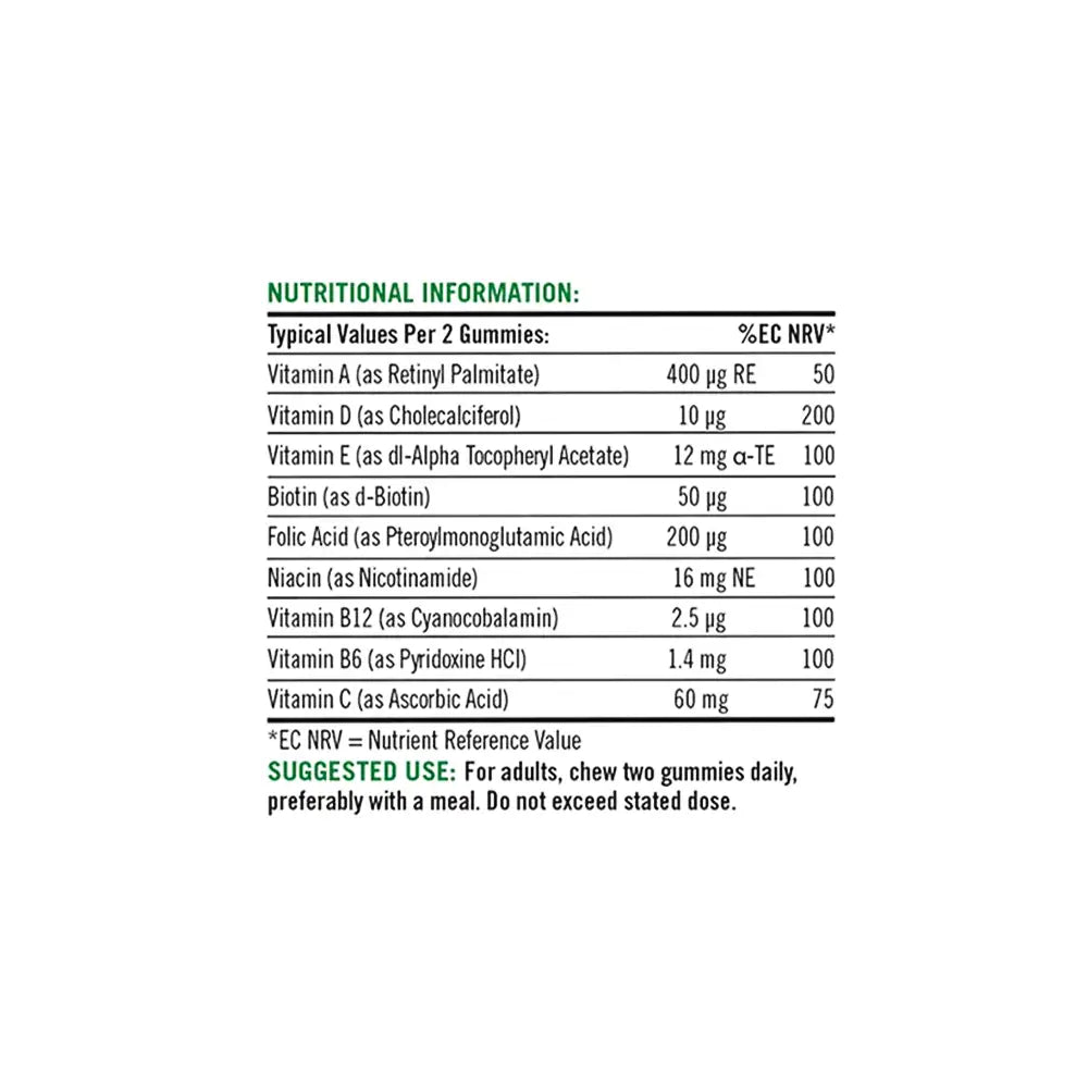 47920-NATURES BOUNTY ADULT MULTIVITAMIN 60 GUMMIES S/F +1