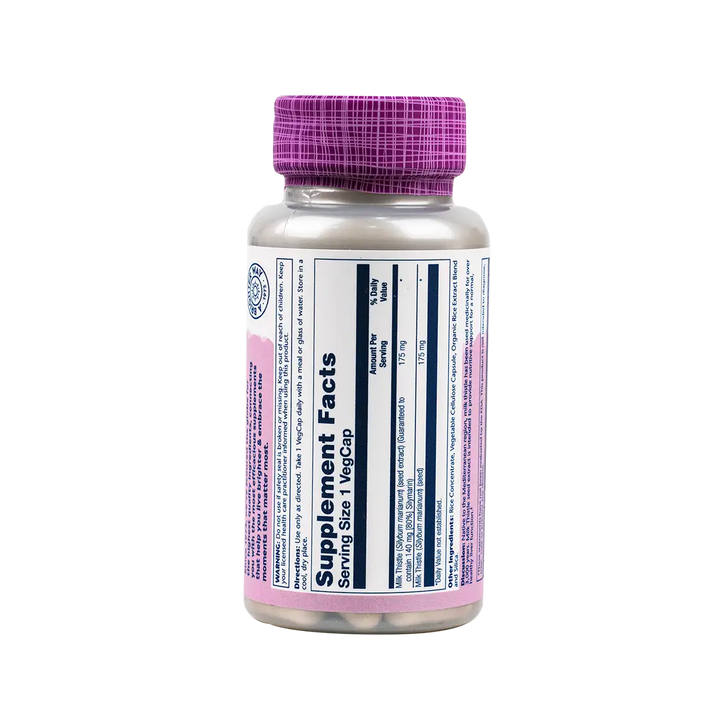 47921-Solaray Milk Thistle 175mg 80% Silymarin 60 900mg 60vegcap +1