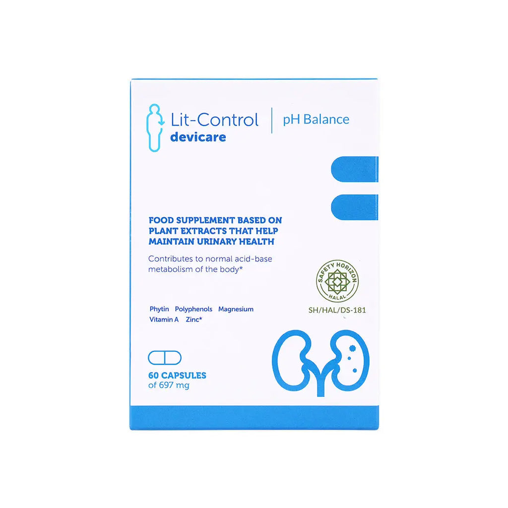 Lit-Control Devicare 697mg Ph Balance 60 Capsules-Blue