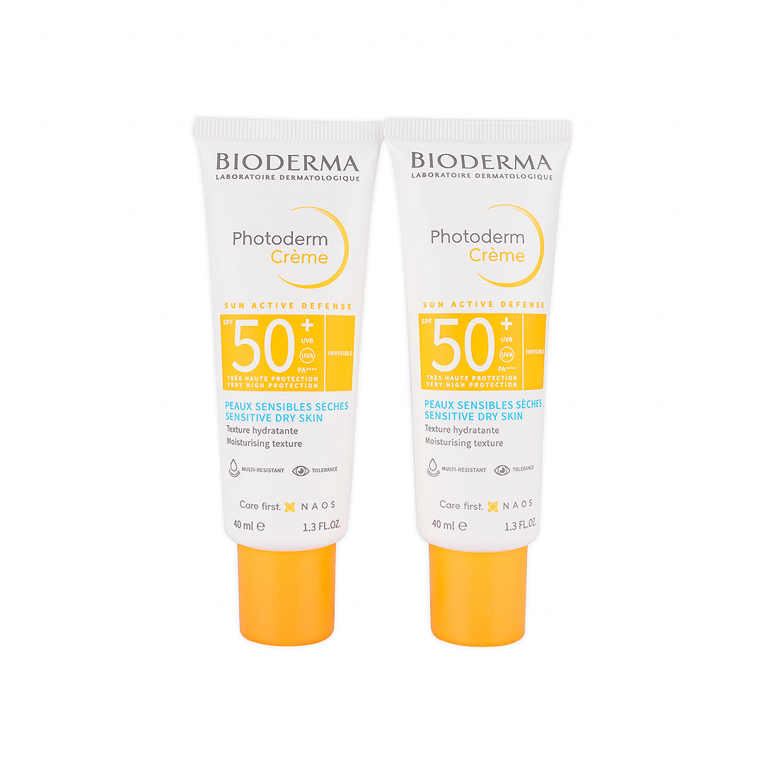 BIODERMA PHOTODERM CREAM SPF 50+ INVISIBLE 40ML 1+1 DRY SKIN