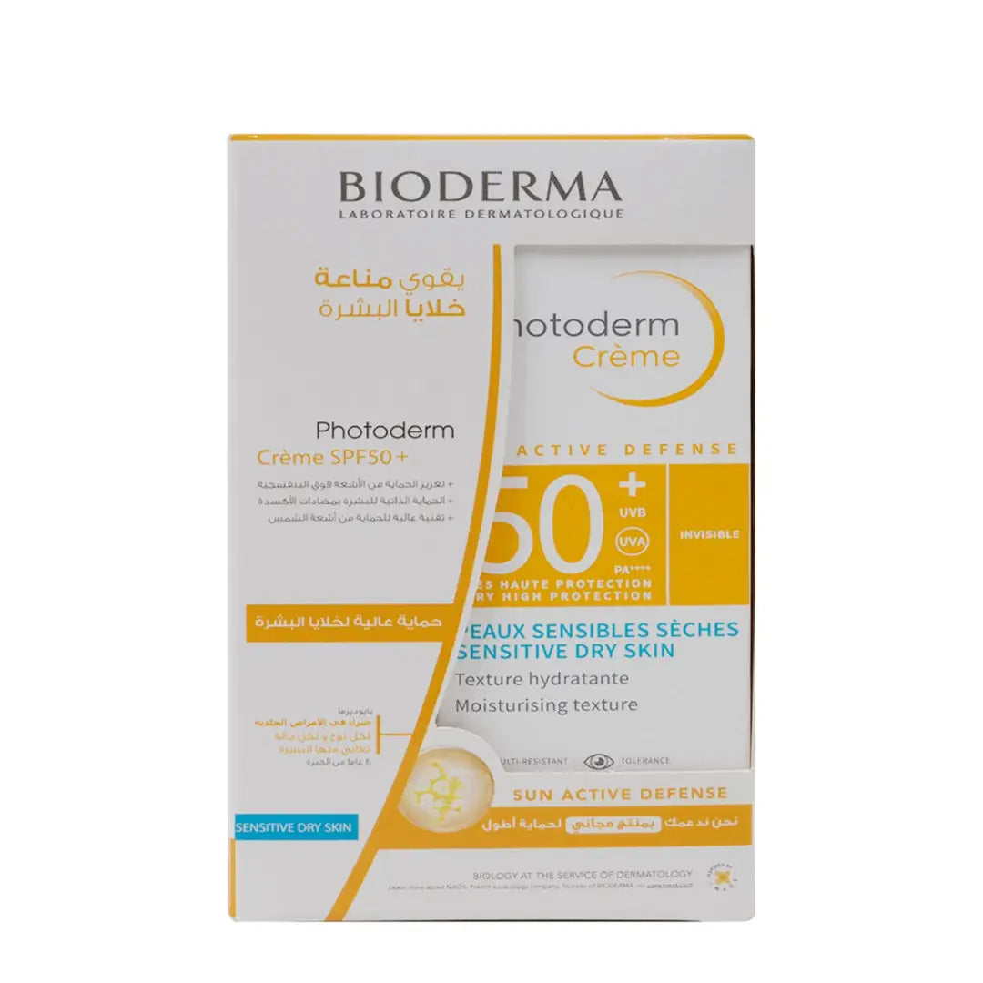 BIODERMA PHOTODERM CREAM SPF 50+ INVISIBLE 40ML 1+1 DRY SKIN