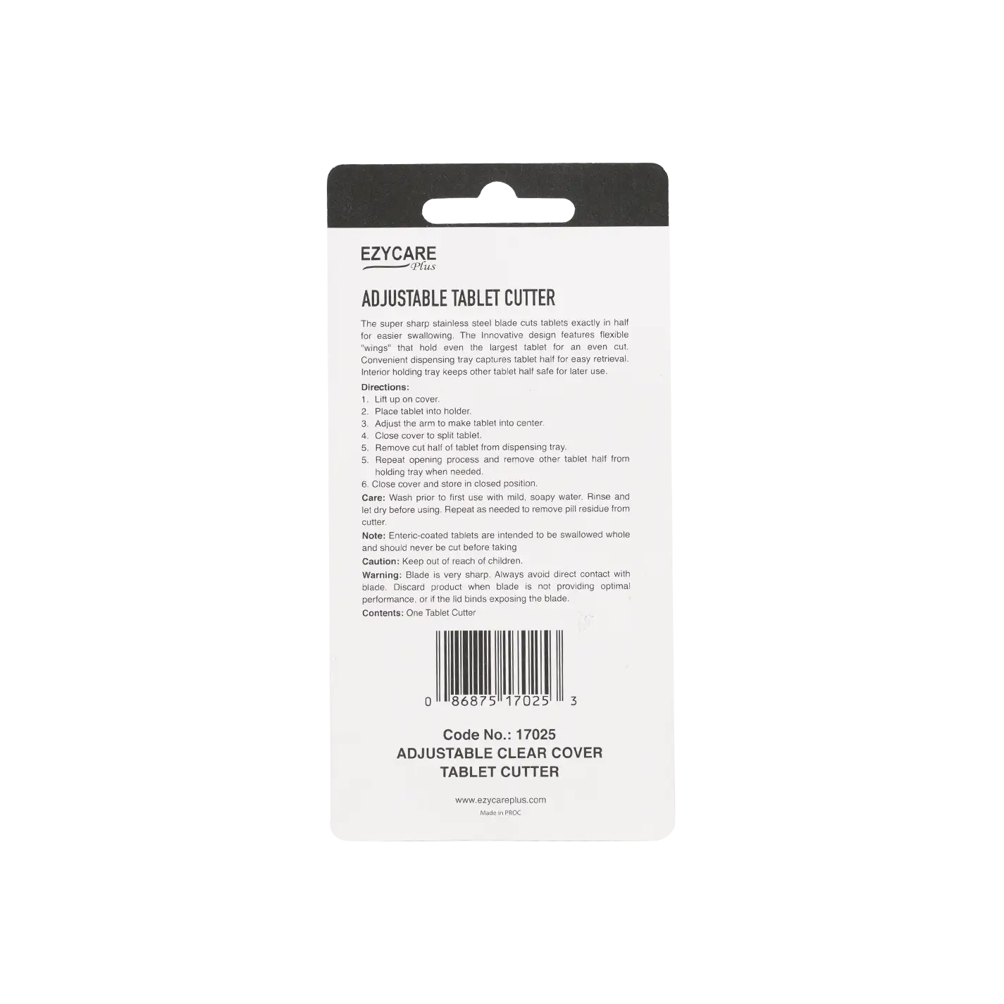 Ezycare Plus Adj Tablet Cutter-17025