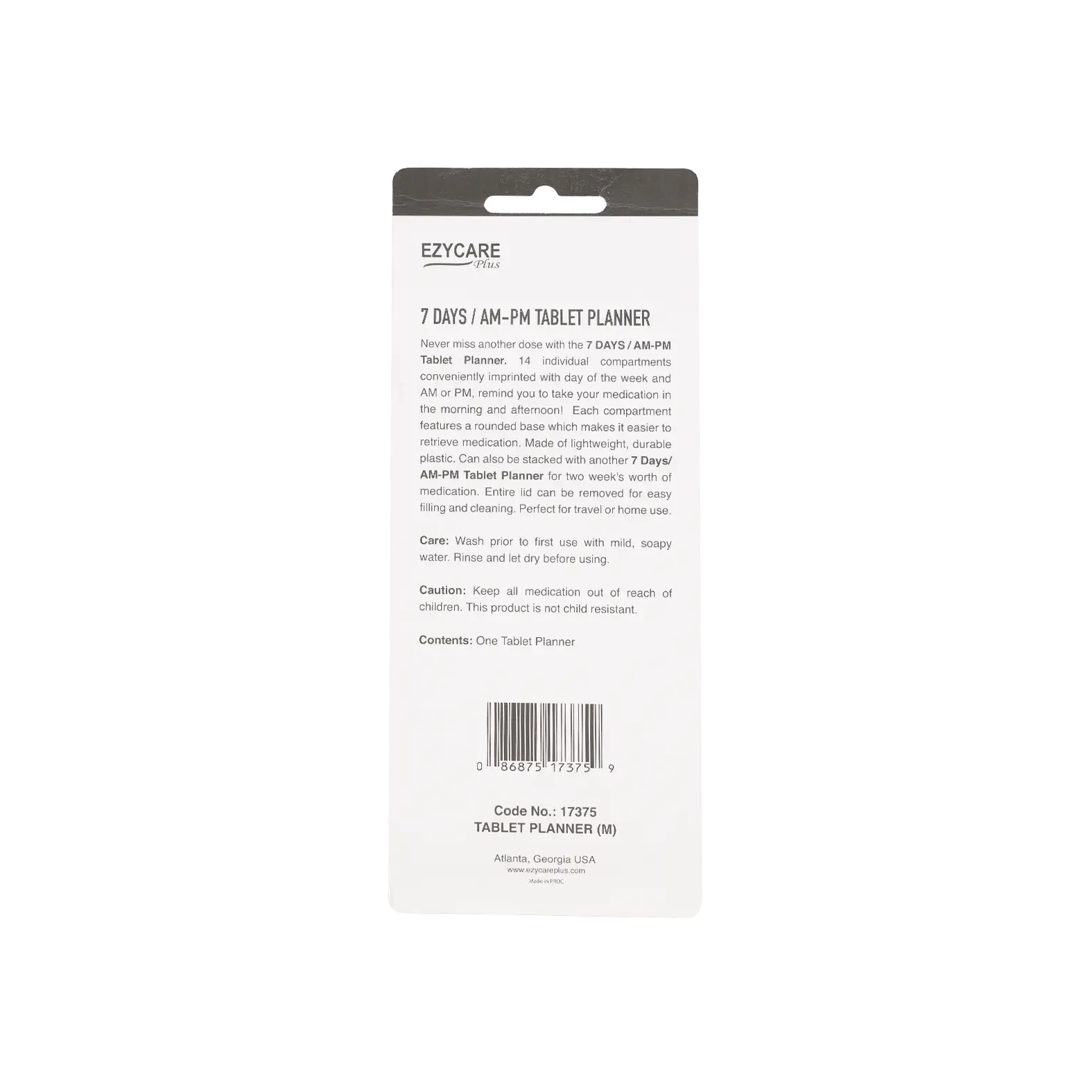 Ezycare Plus 7 Days Am-Pm Tablet Planner-17375