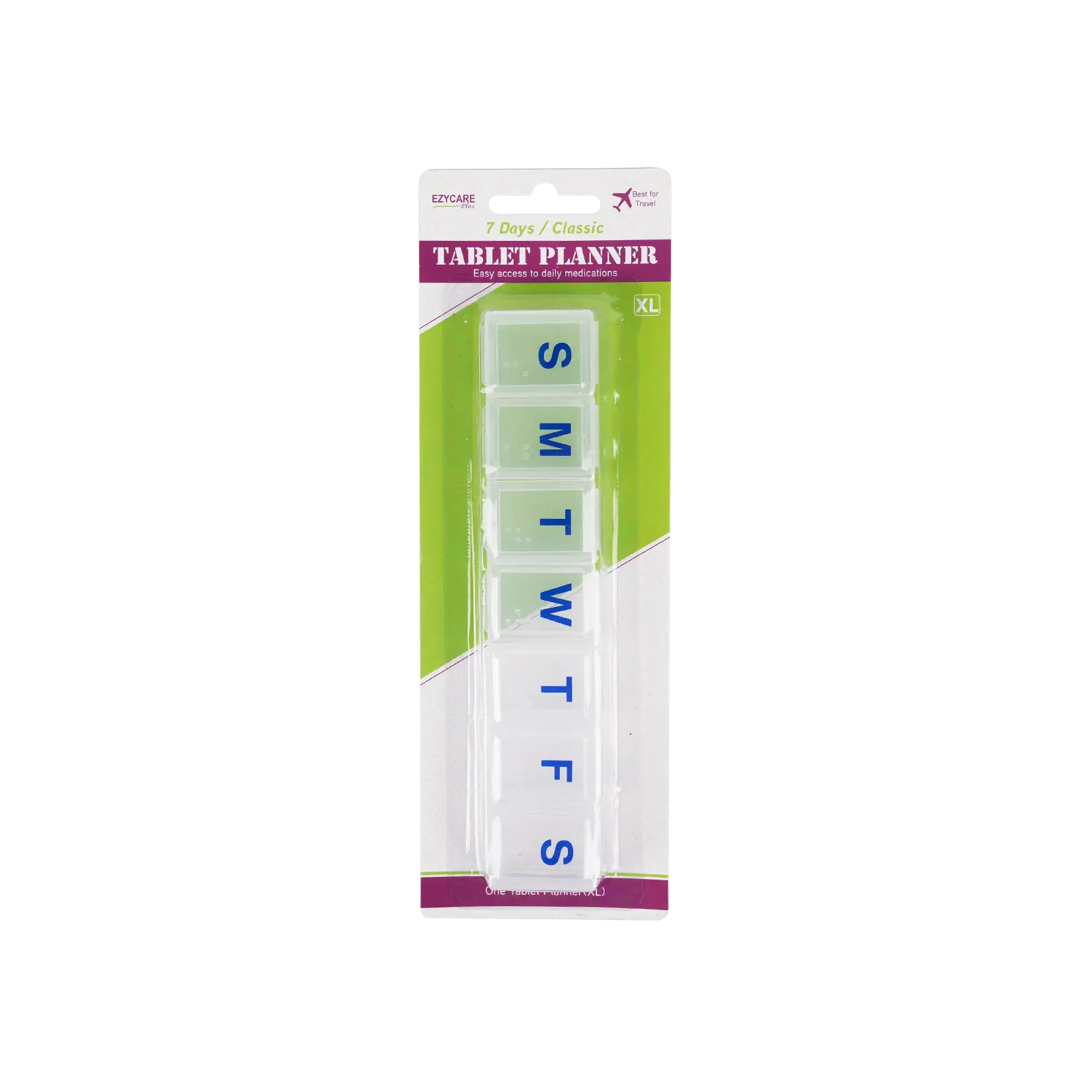 Ezycare Plus  7 Days Classic Tablet Planner Xl-15052