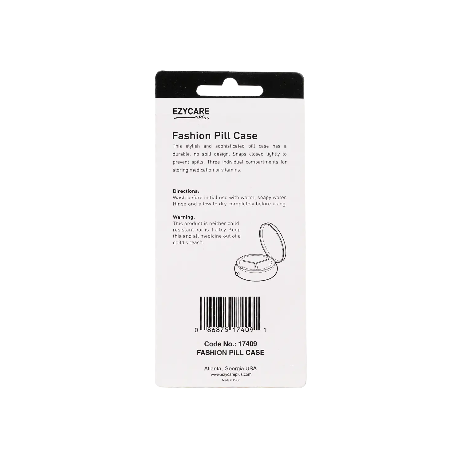 Ezycare Plus Fashion Pill Case-17409