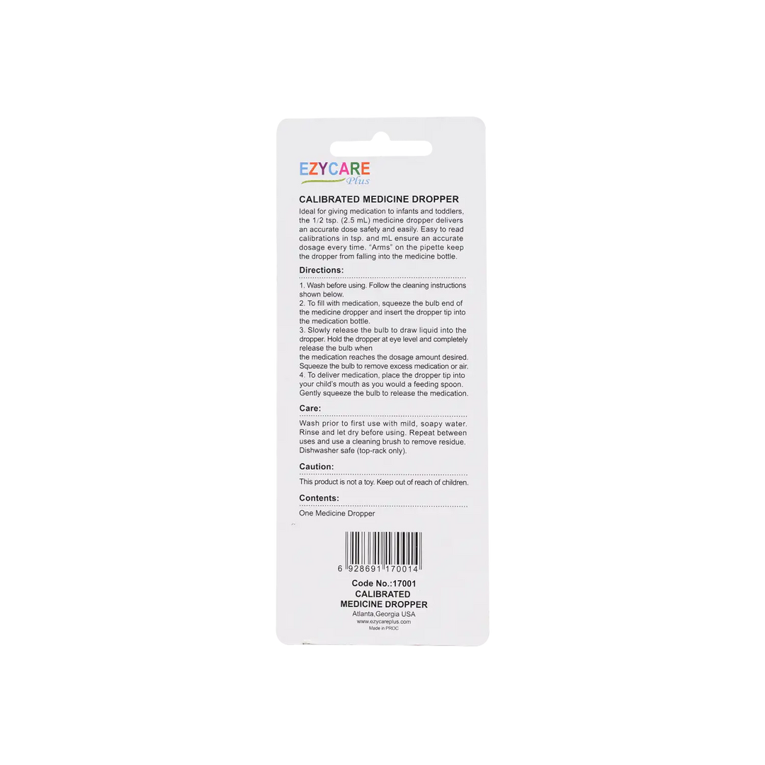47952-Ezycare Plus Calibrated Medicine Dropper 2.5Ml +1