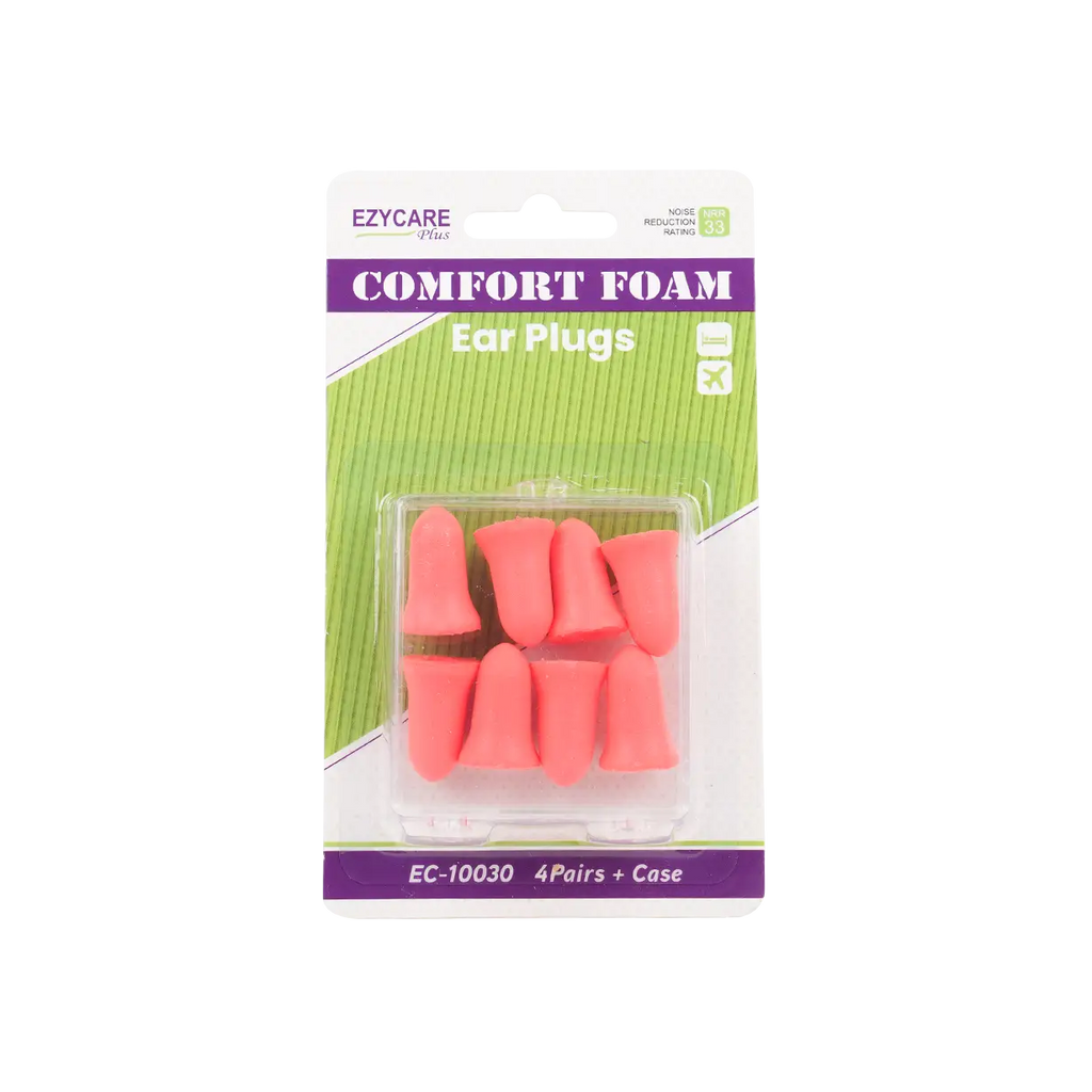 Ezycare Plus Comfort Foam 4 Ear Plugs - 10030