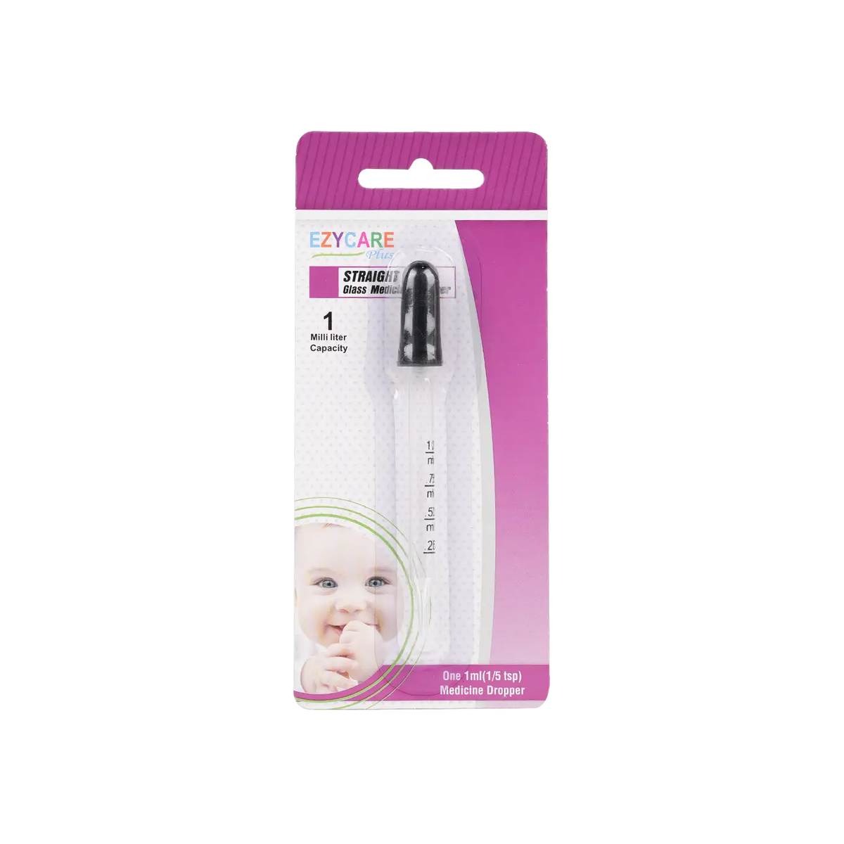 47966-Ezycare Plus Straight Tip Medicine Dropper 1Ml