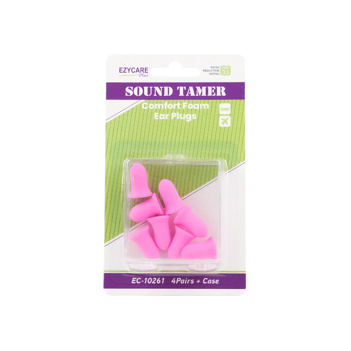 Ezycare Plus Sound Tamer Comfort Foam Ear Plug 4Pair -10261