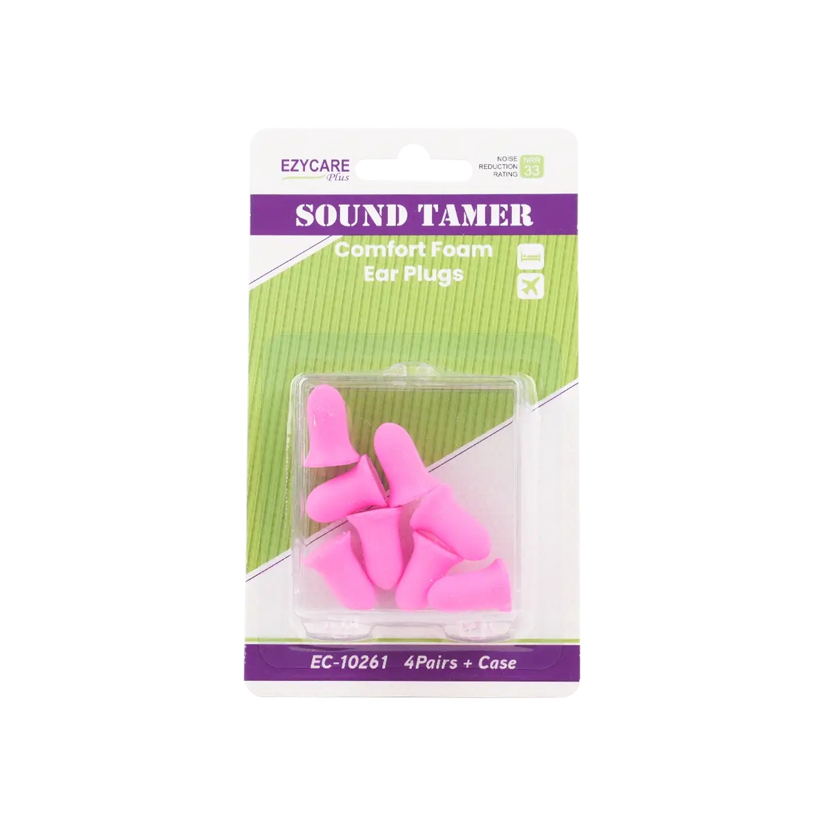 47968-Ezycare Plus Sound Tamer Comfort Foam Ear Plug 4Pair