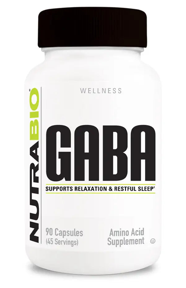 47970-Nutrabio Gaba Amino Acid Supplement 90 Caps