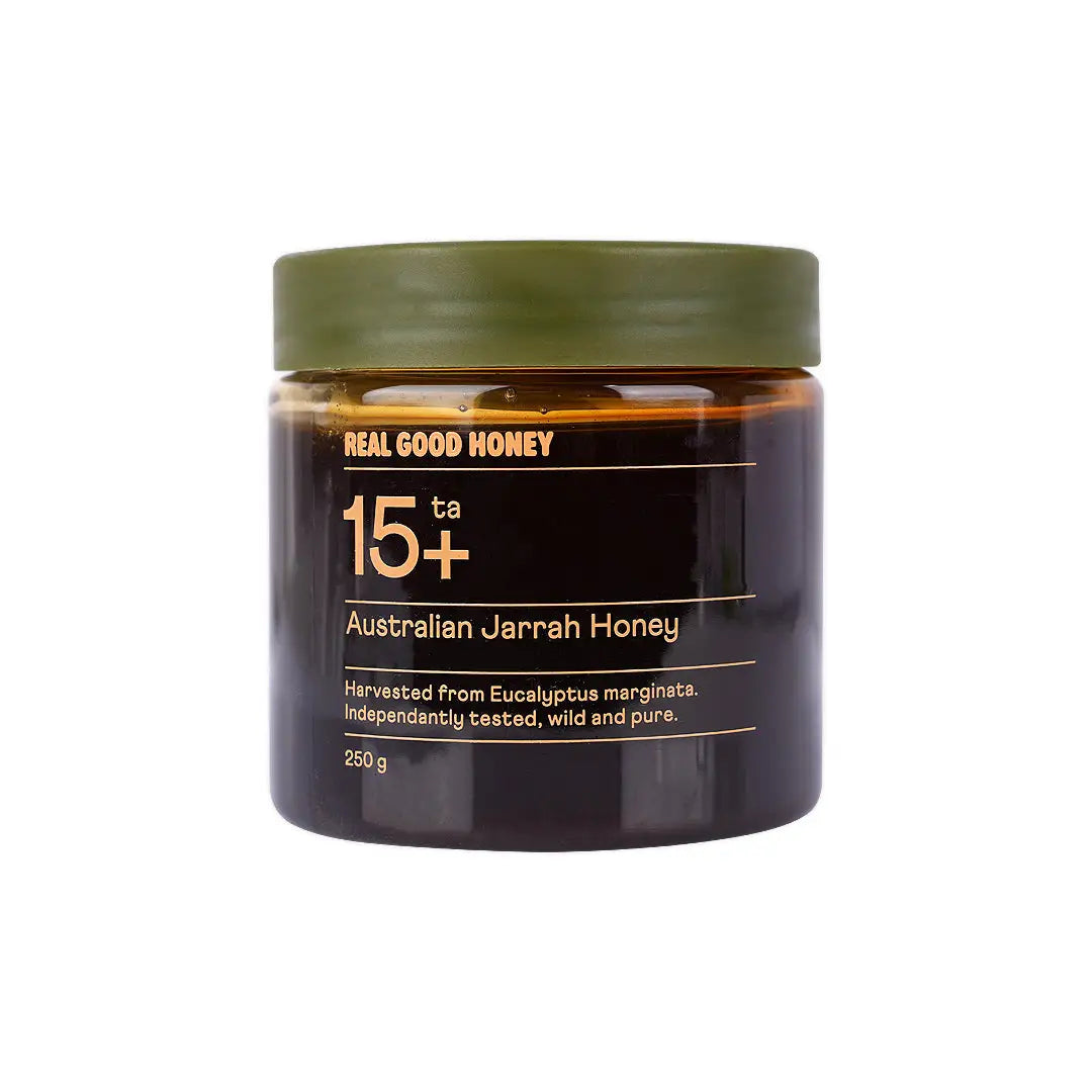 47980-Real Good Honey Australian Jarrah Honey 15+ 250G