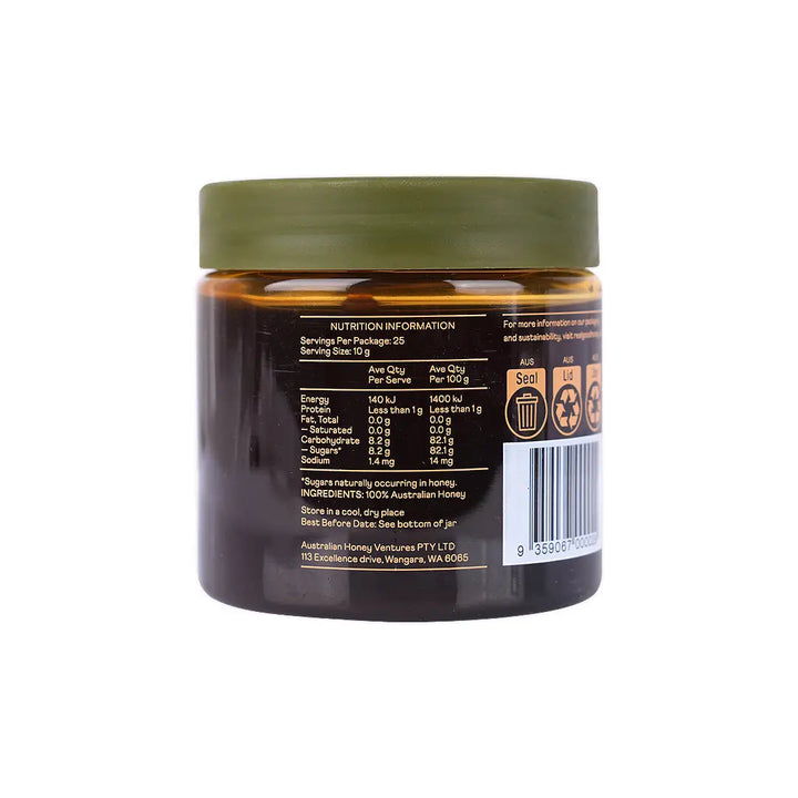 47980-Real Good Honey Australian Jarrah Honey 15+ 250G +3