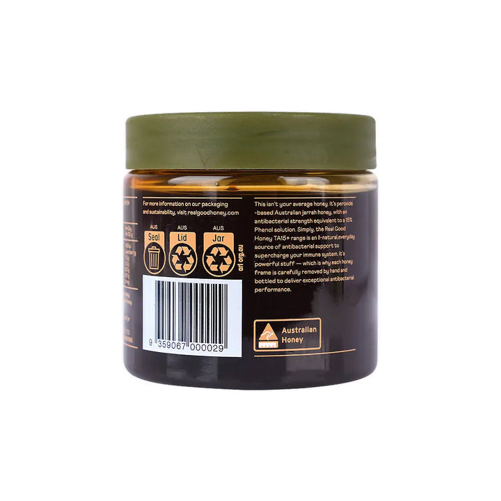 47980-Real Good Honey Australian Jarrah Honey 15+ 250G +4