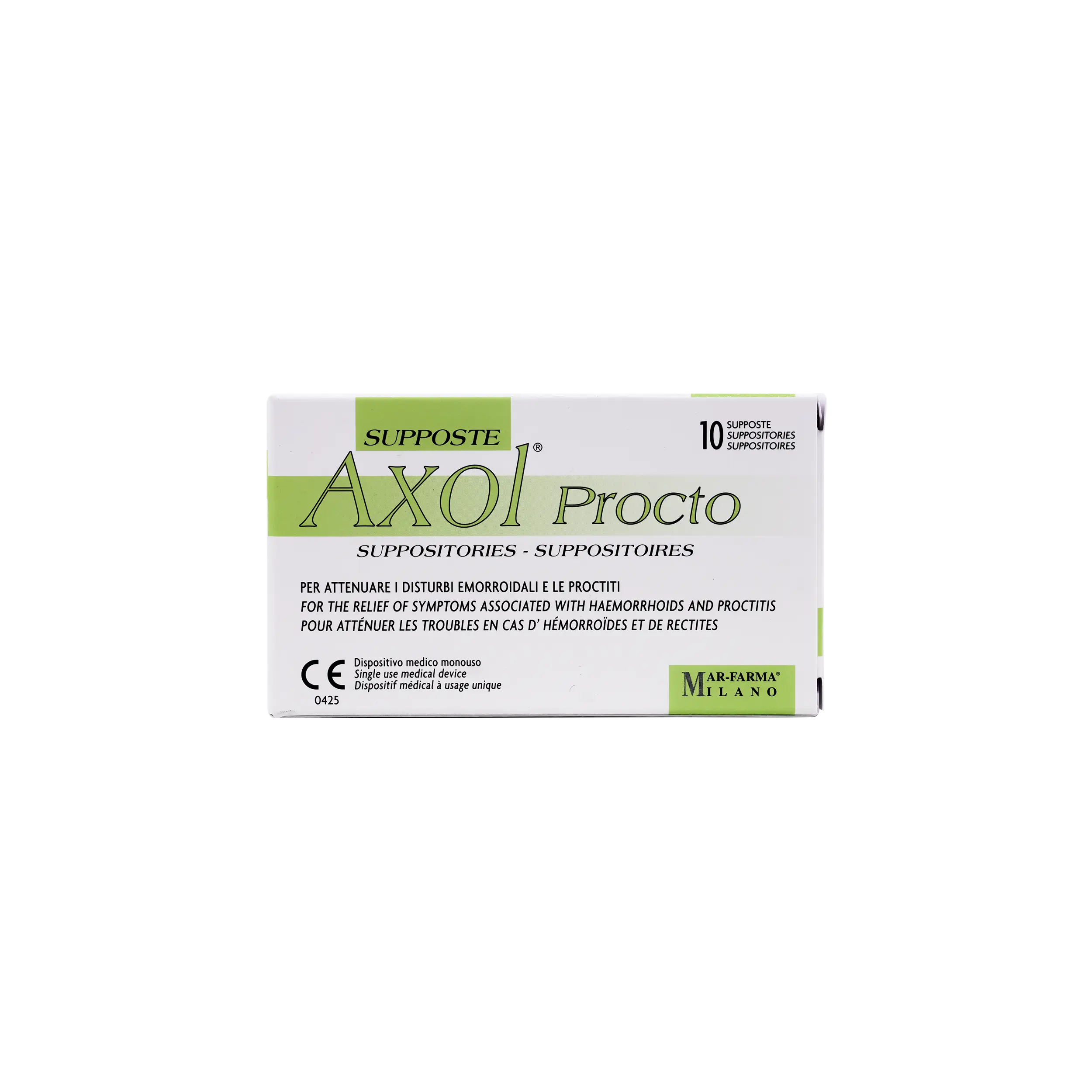 Axol Procto 10 Suppositoires
