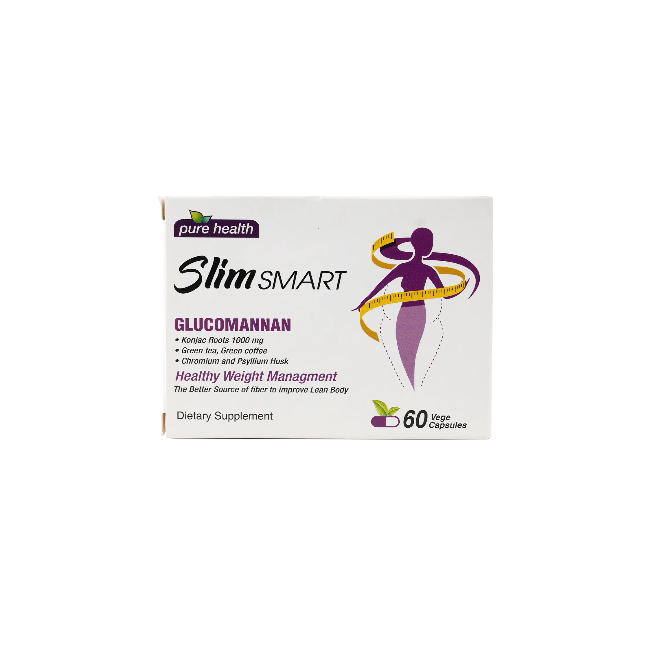 Pure Health Slim Smart Glucomannan 60 Caps