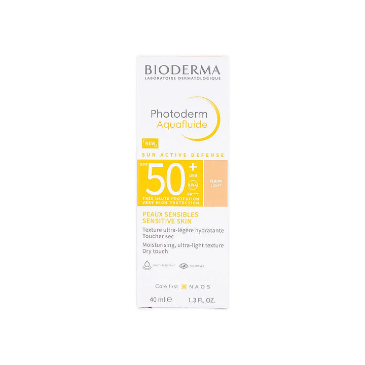 48025-Bioderma Photoderm Aquafluide SPF50+Claire Light 40Ml +2