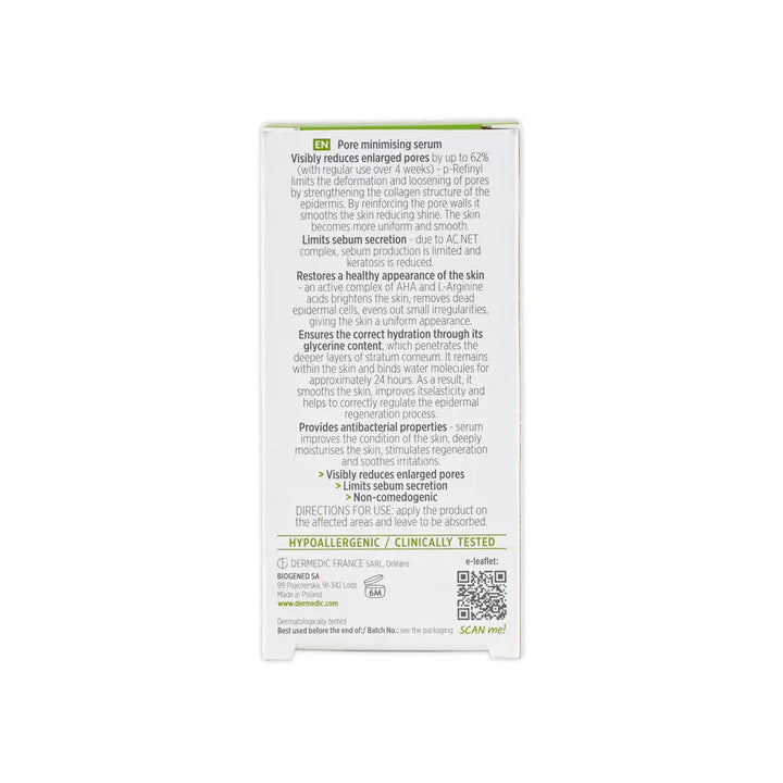 48056-Dermedic Normacne Pore Minimising Serum 30Ml +5