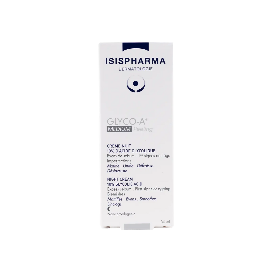 48062-ISIS Pharma  Glyco-A Medium Peeling 10% Night Cream 30ml +3