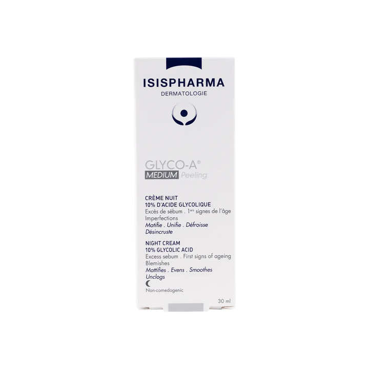 48062-ISIS Pharma  Glyco-A Medium Peeling 10% Night Cream 30ml +3