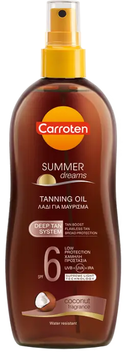 Carroten Summer Dreams SPF6 Tanning Oil 200Ml