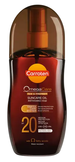 Carroten Omega Care Tan SPF20 Suncare Oil 125Ml