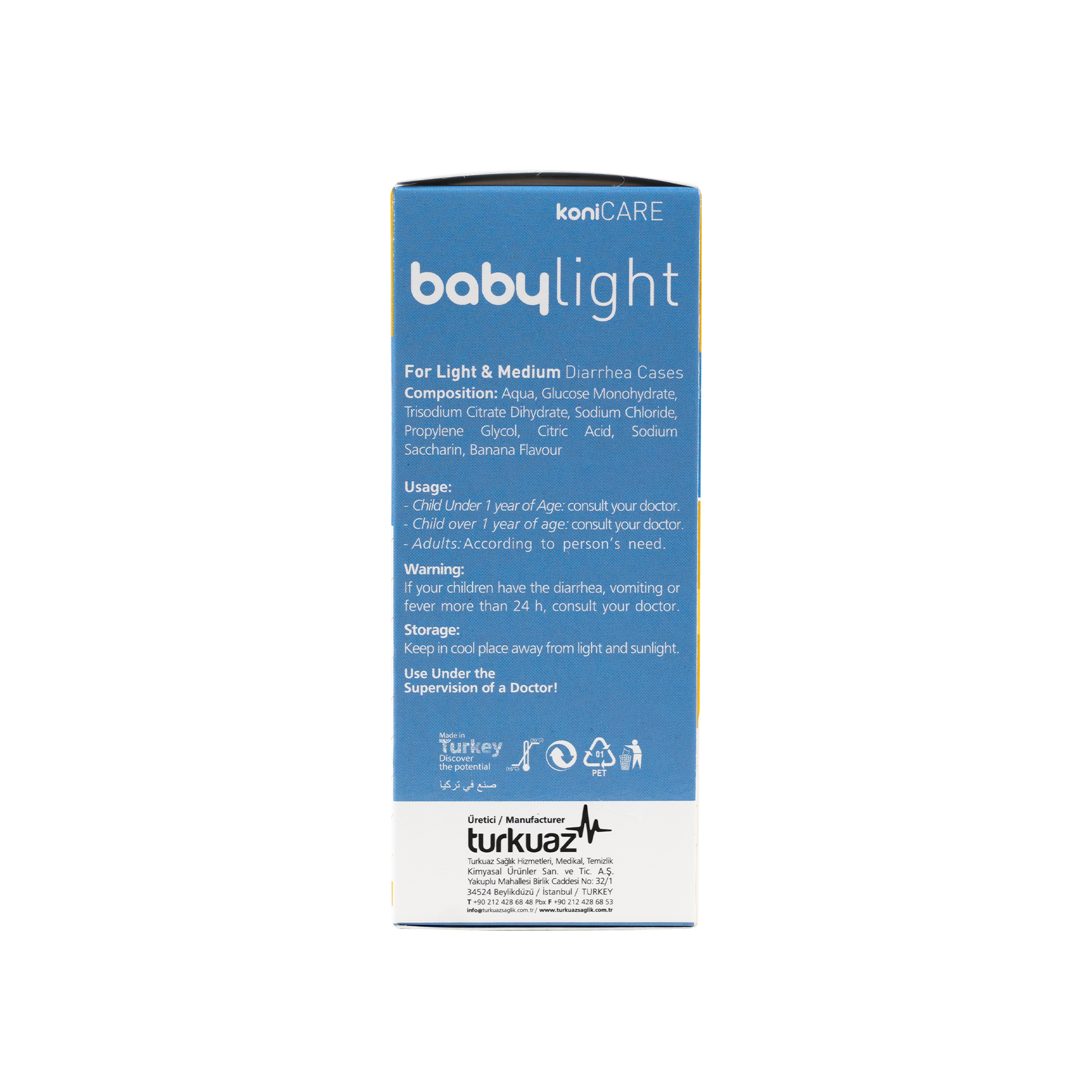 KONICARE BABYLIGHT ORAL SOLUTION 250ML-BANANA FLAVORED