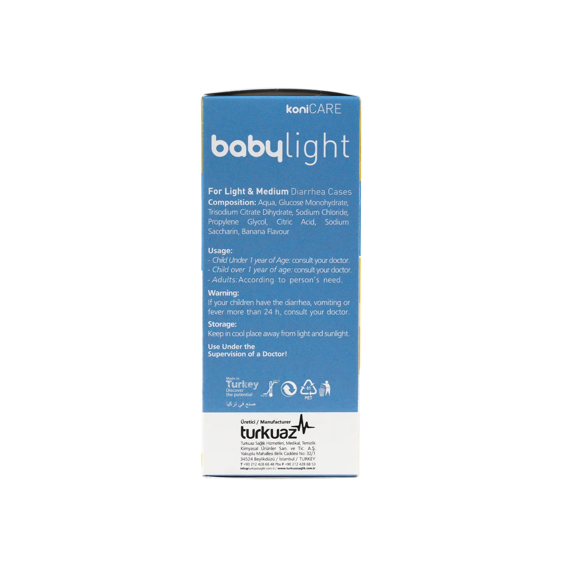 KONICARE BABYLIGHT ORAL SOLUTION 250ML-BANANA FLAVORED