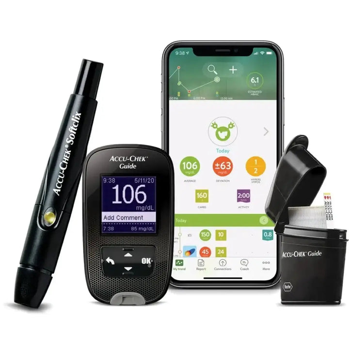 48116-Accu-Chek Guide Glucometer+50 Strips (mmol/L) +1