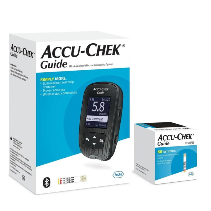 48116-Accu-Chek Guide Glucometer+50 Strips (mmol/L)